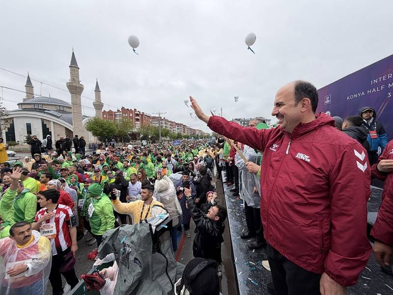 Konya Uluslararası yarı maratonundan kareler 1