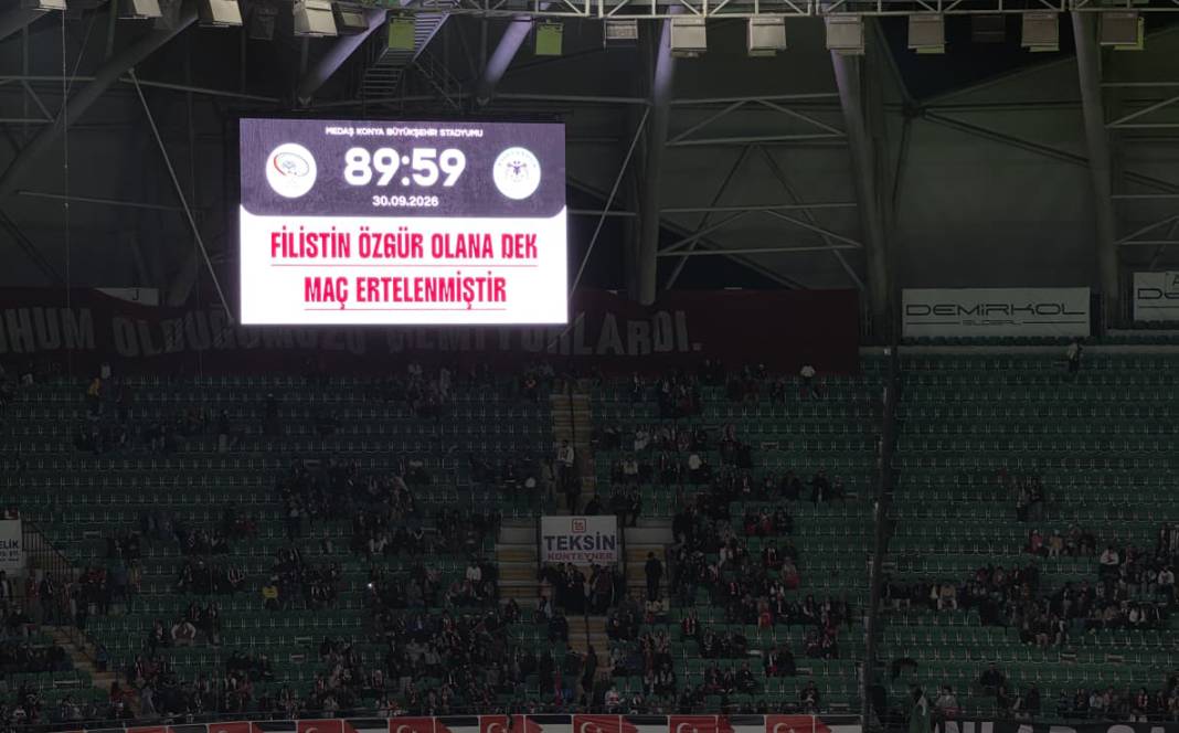 Konyaspor-Filistin Milli Takımı dostluk maçından kareler 5