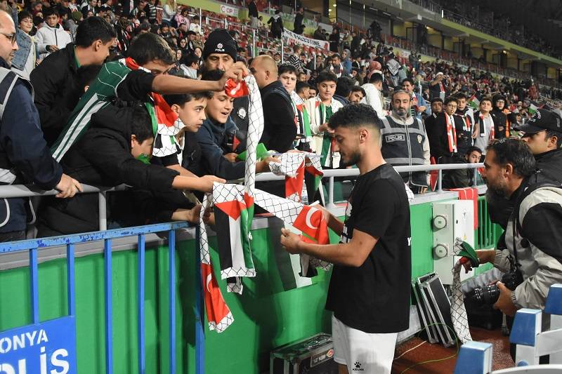 Konyaspor-Filistin Milli Takımı dostluk maçından kareler 2