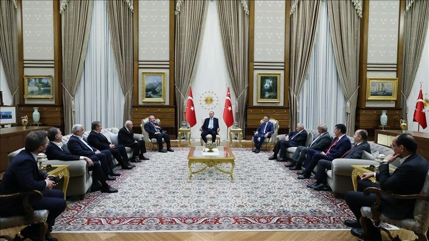 Cumhur İttifakı parti liderleriyle bir araya geldi