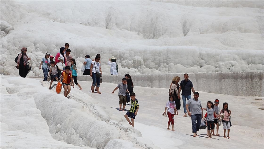 Kurban Bayramı tatilinde Pamukkale'ye ilgi