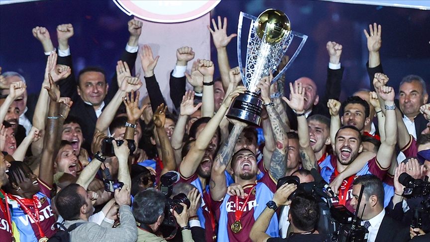 Trabzonspor'da kutlama