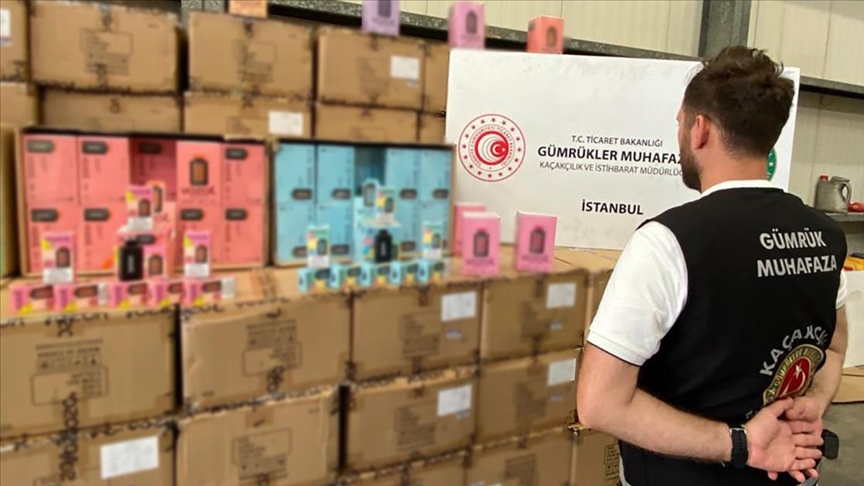 Limandaki kaçak sigaralara el konuldu