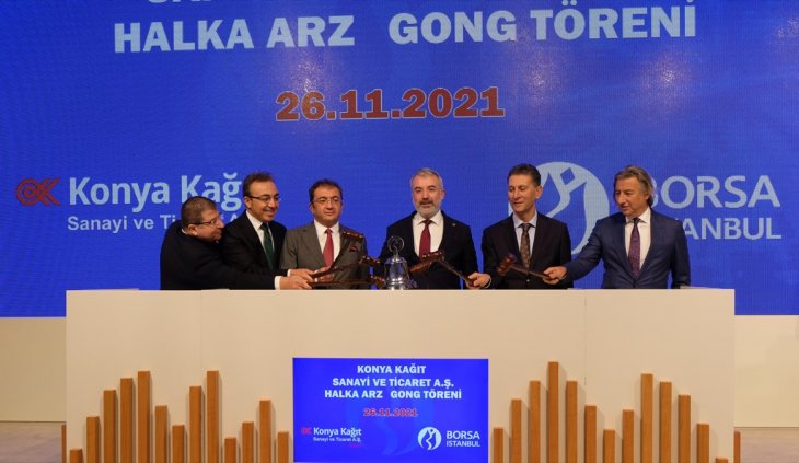 Borsa İstanbul'da gong Konya Kağıt için çaldı
