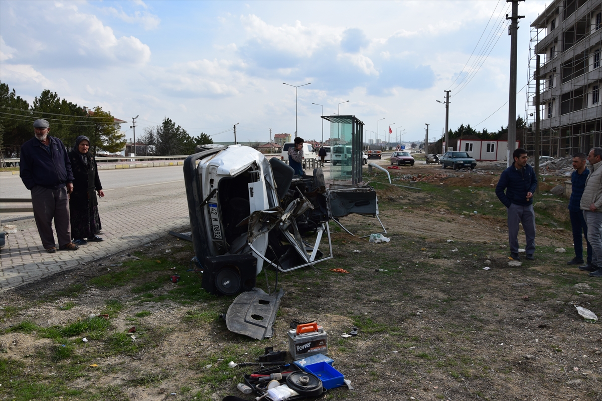 Kulu'da trafik kazası: 1 ölü 1 yaralı