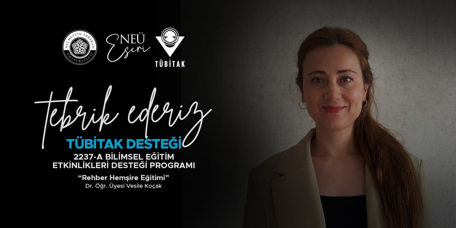 “Rehber Hemşire Eğitimi” kursuna TÜBİTAK'tan destek