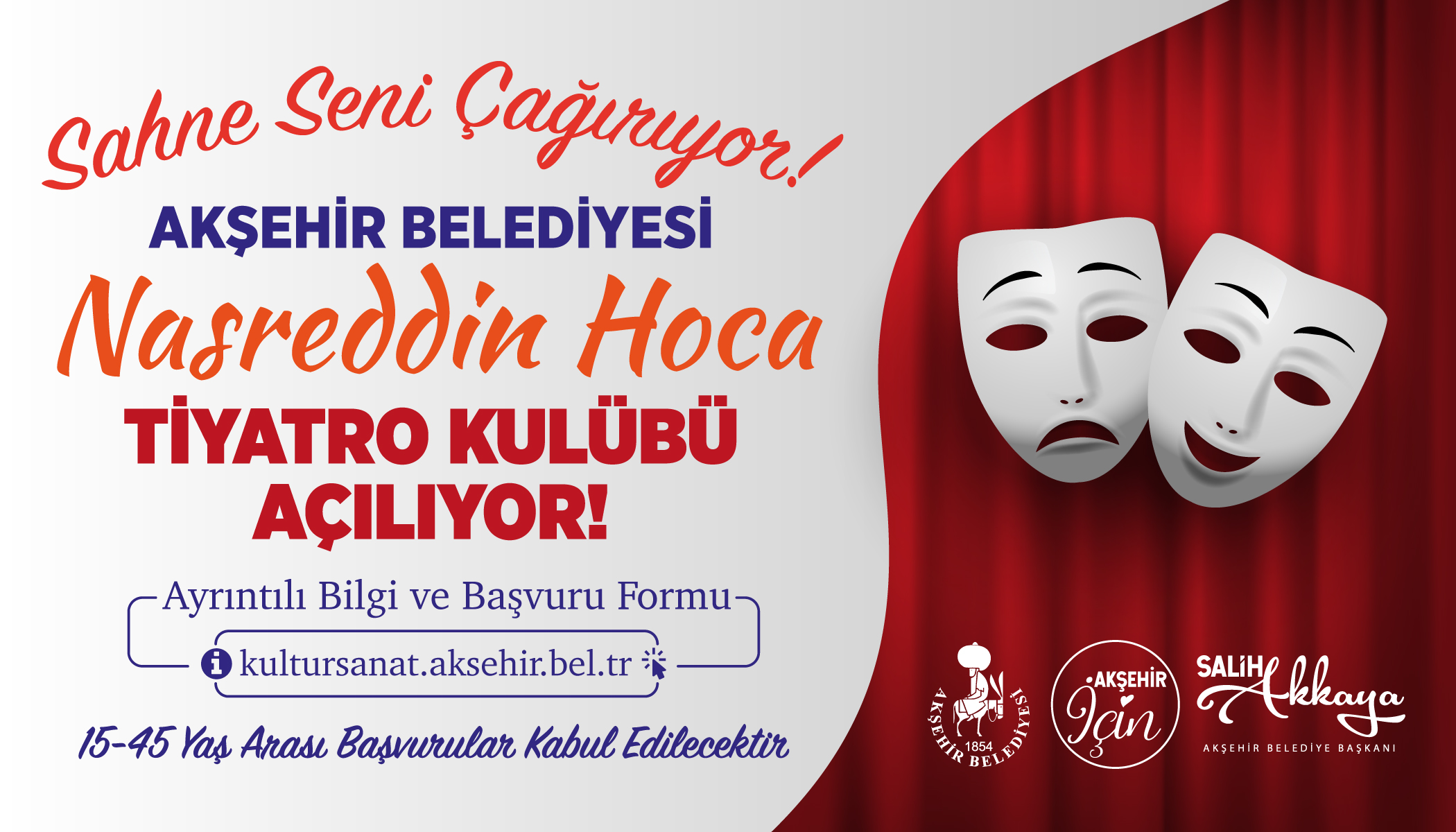Akşehir'de Nasreddin Hoca Tiyatro Kulübü açılıyor