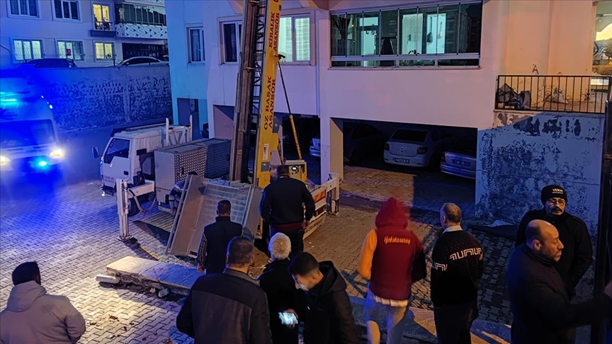 Gaziantep'te yük asansörü faciası