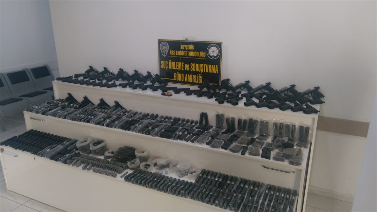Beyşehir'de silah kaçakçılığı operasyonu
