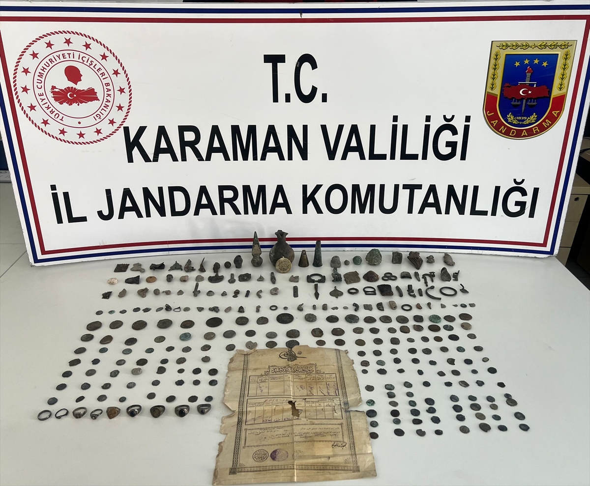 Karaman'da tarihi eser operasyonu