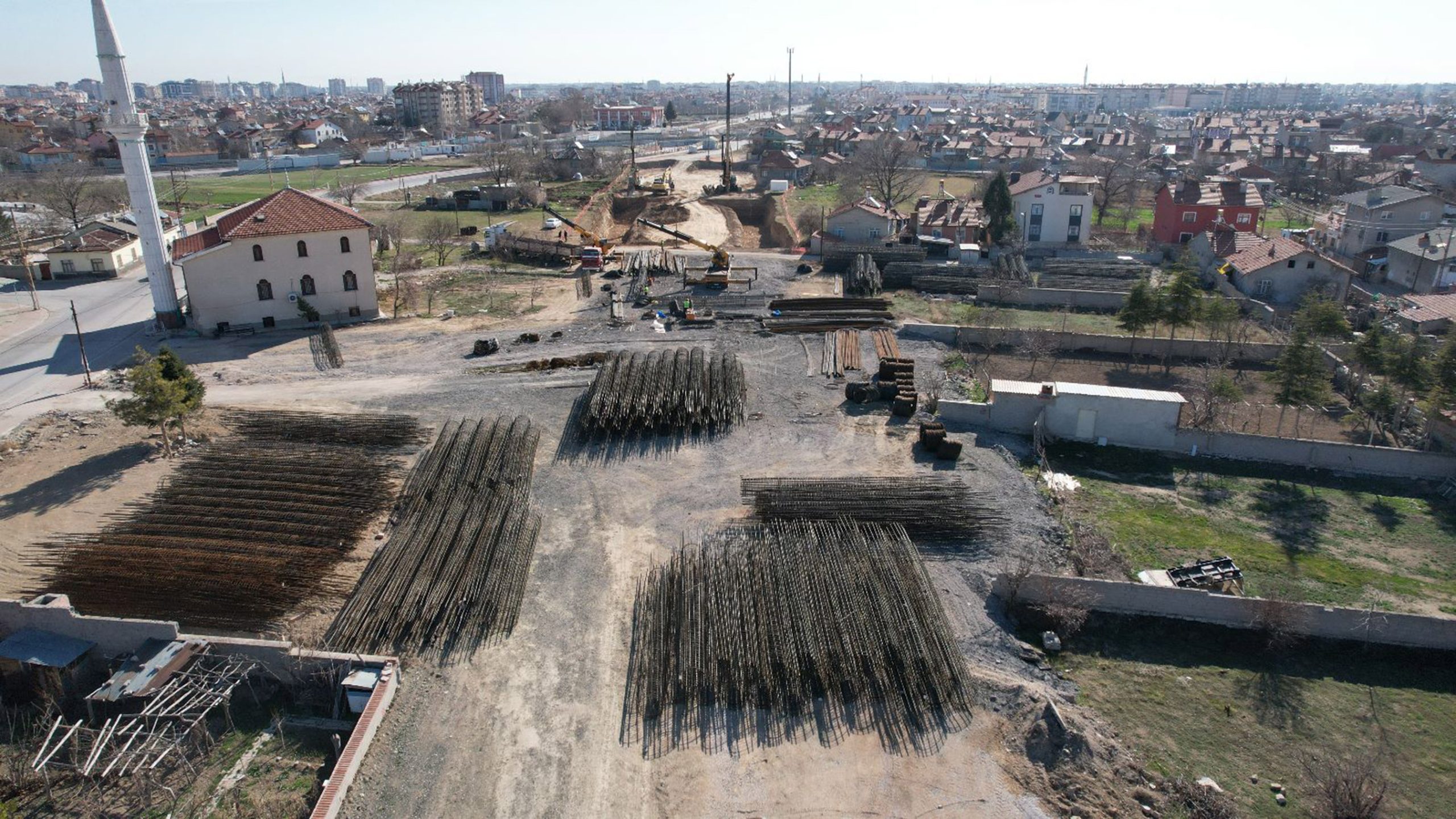 Konya'da Taşköprü alt geçidinde düzenleme çalışmaları