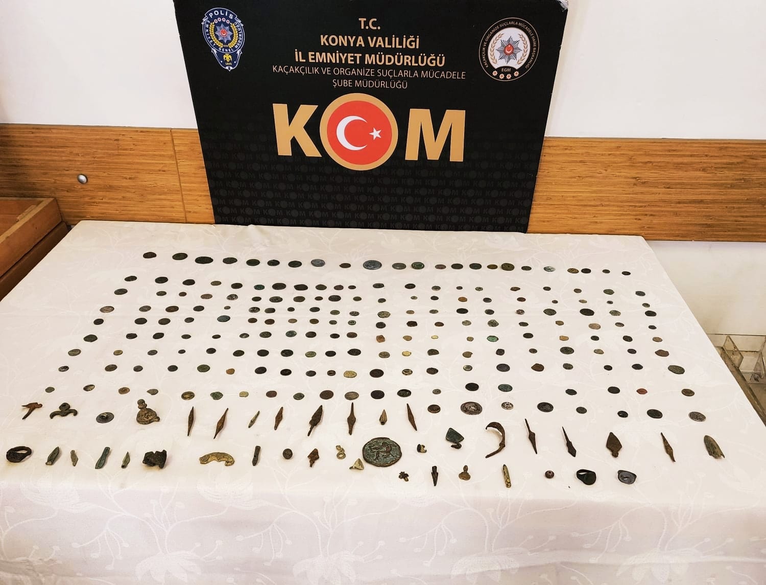 Konya'da tarihi eser ele geçirildi
