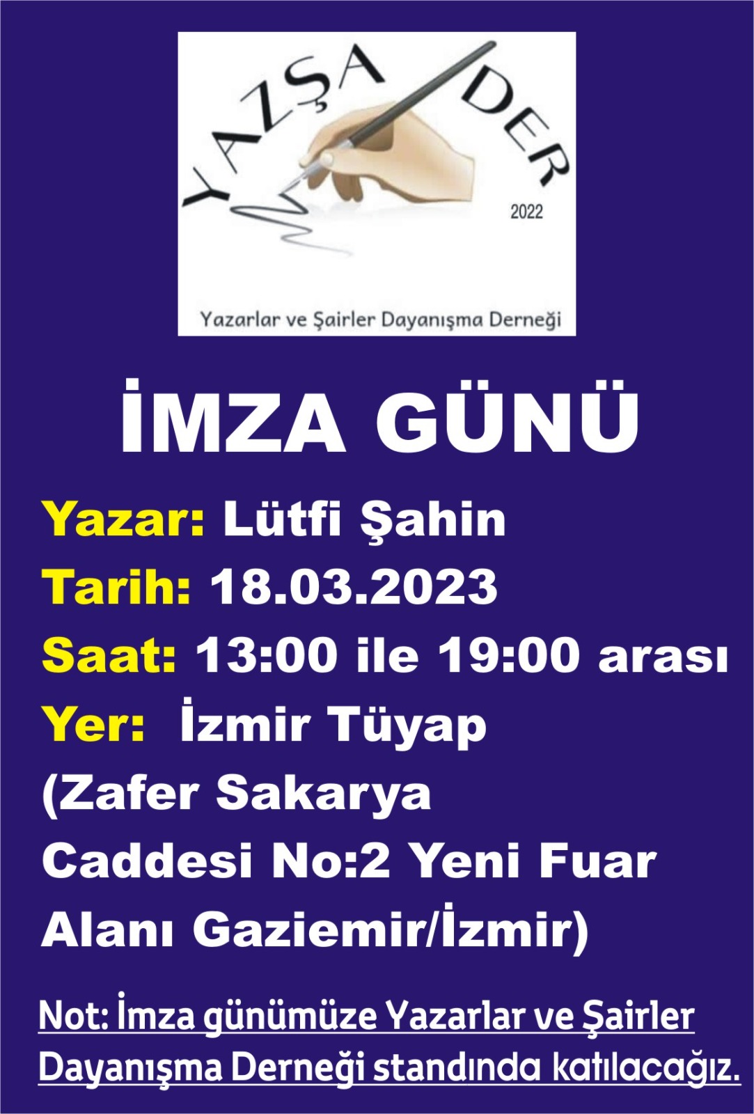 Eğitimci-yazar Şahin, İzmir Kitap Fuarına katılacak