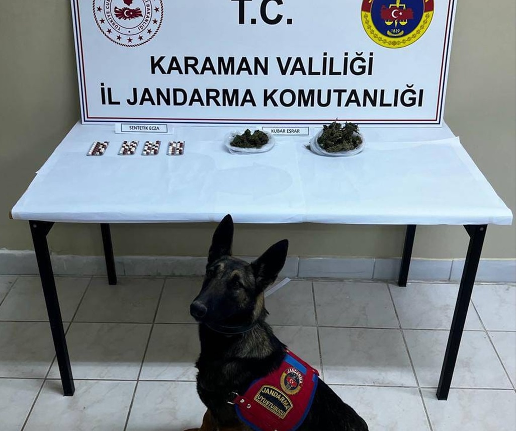 Karaman'da uyuşturucu operasyonu
