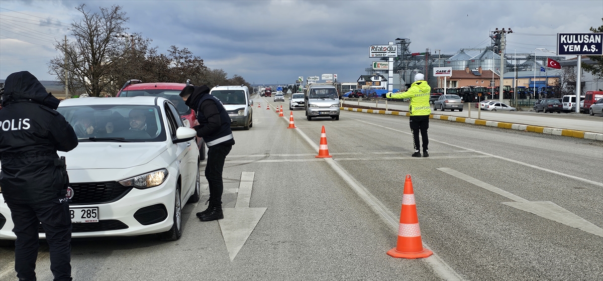 Konya'da asayiş ve trafik denetimleri