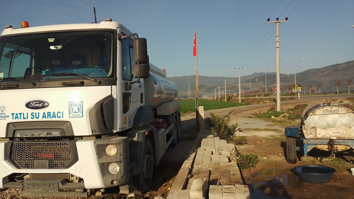 Konya Büyükşehir Belediyesi Hatay'a su ulaştırmaya devam etti