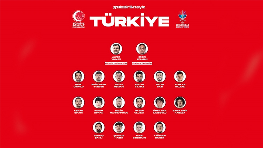 A Milli Erkek Basketbol Takımı'nın aday kadrosu belli oldu