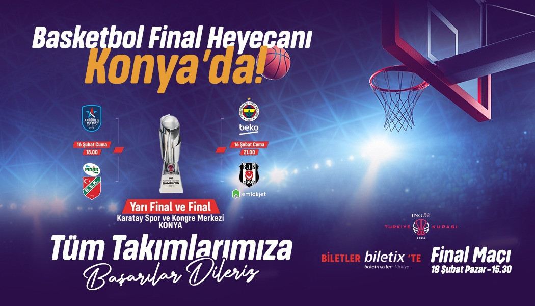 Konya'da basketbol şöleni yaşanacak