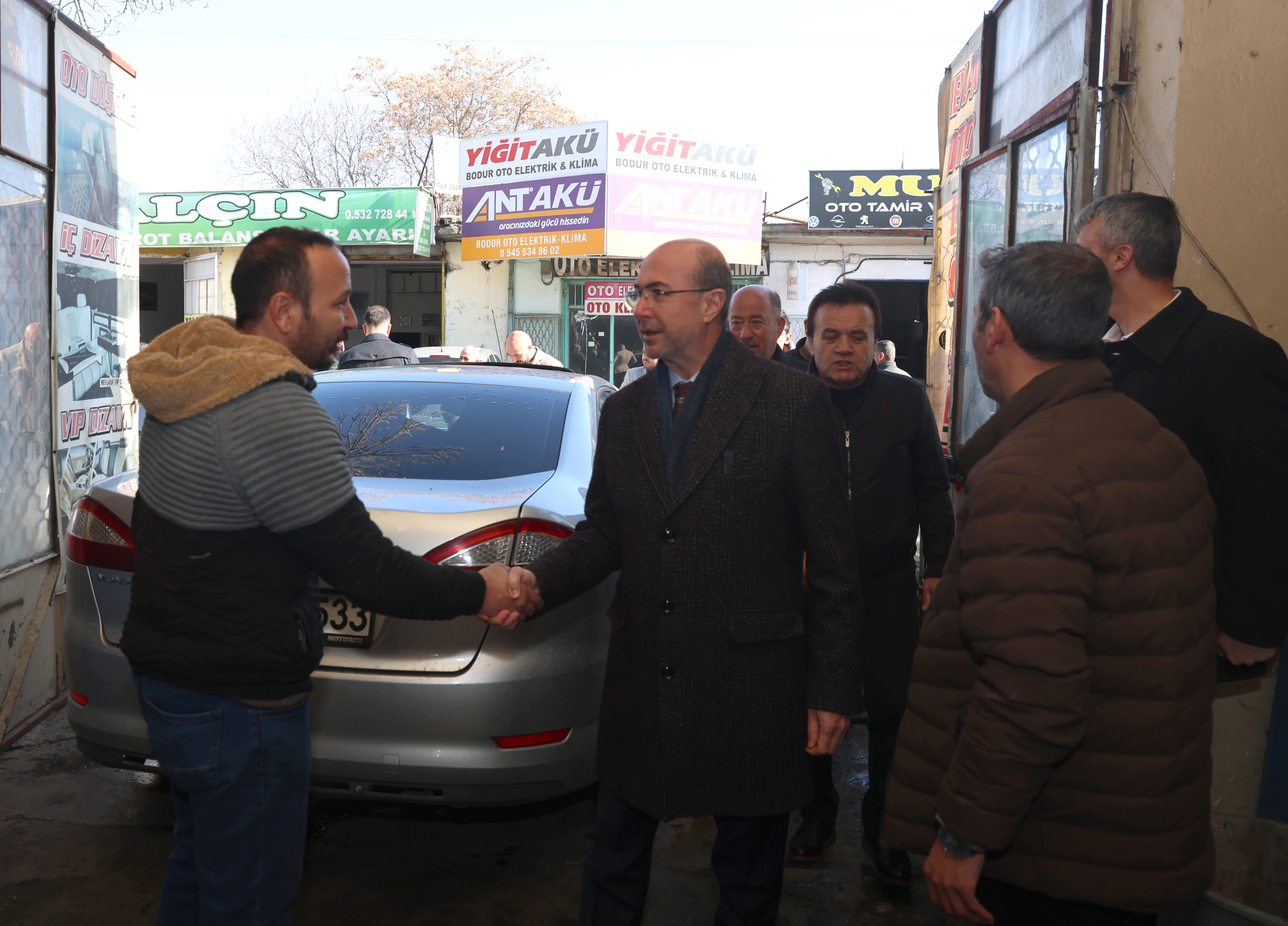Başkan'dan sanayi esnafına ziyaret