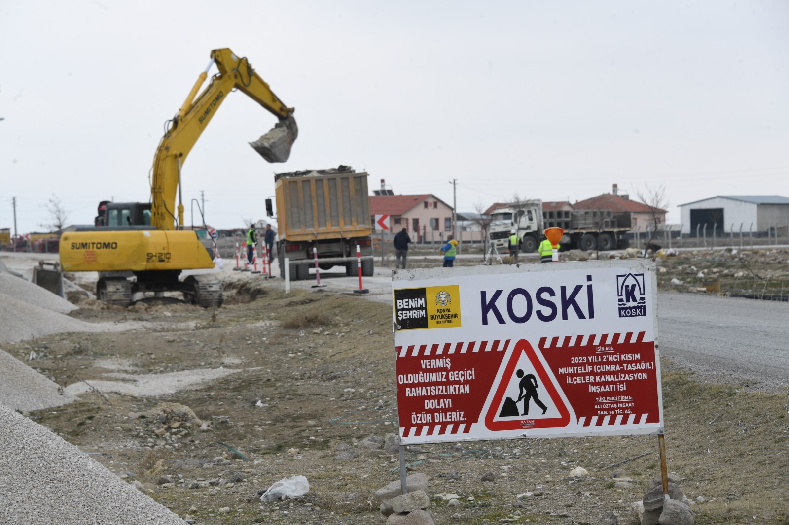 Çumra'ya yeni kanalizasyon şebekesi