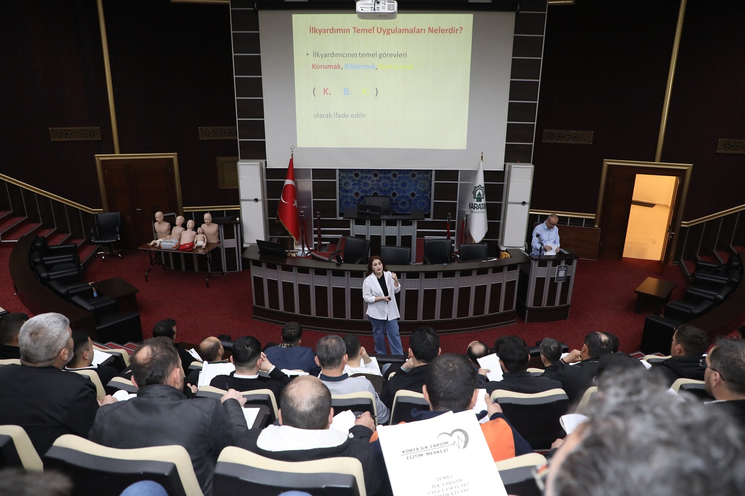 Belediye personeline ilkyardım eğitimi