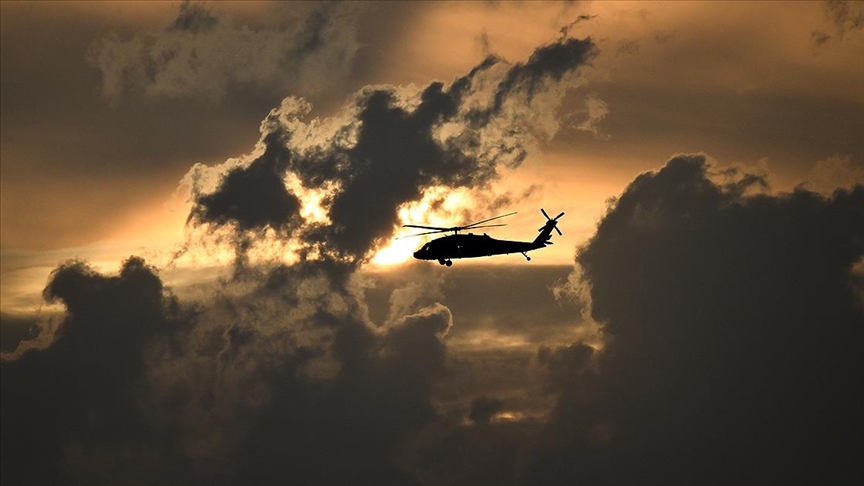 Askeri helikopter zorunlu iniş yaptı