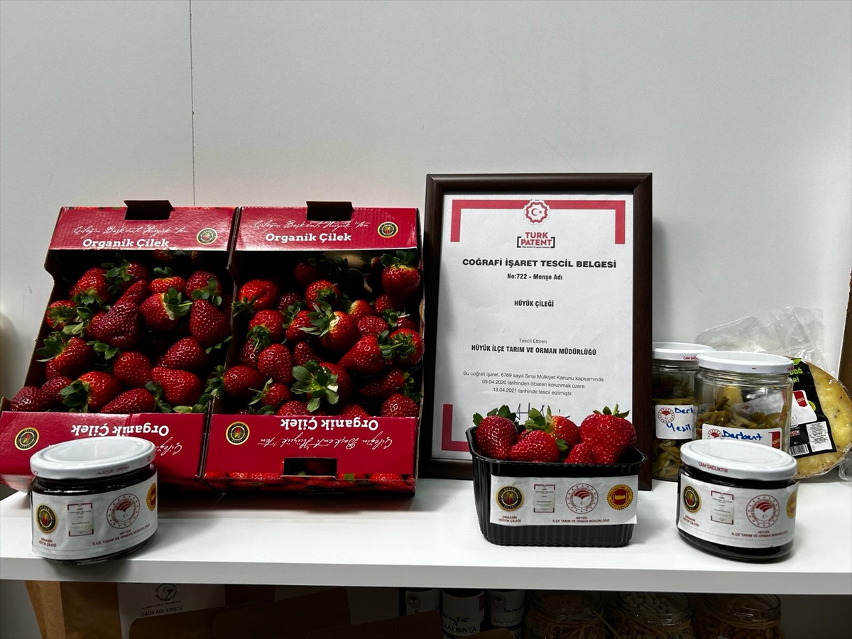 Hüyük çileği ilgi gördü