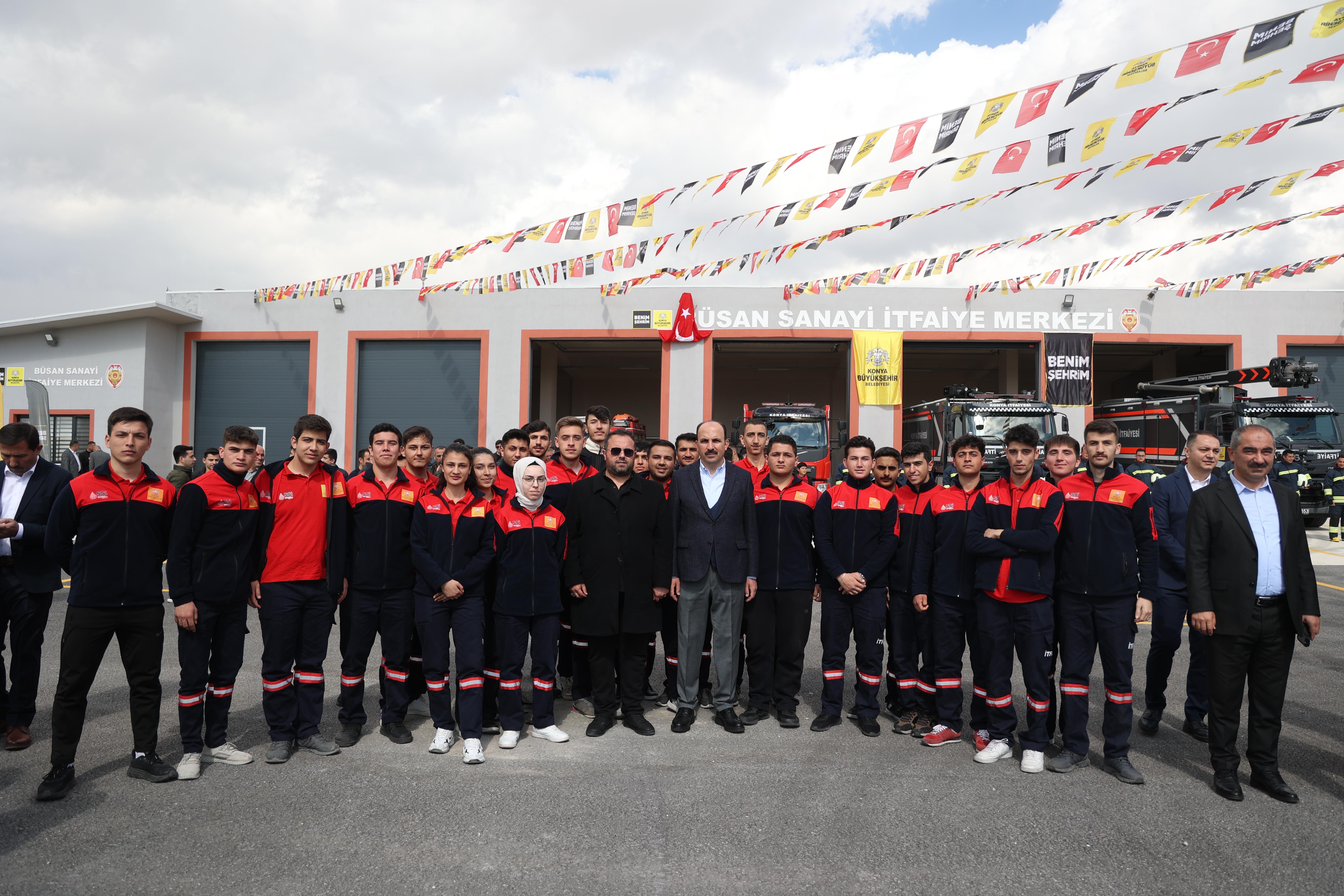 Büsan Sanayi'ye itfaiye merkezi yapıldı
