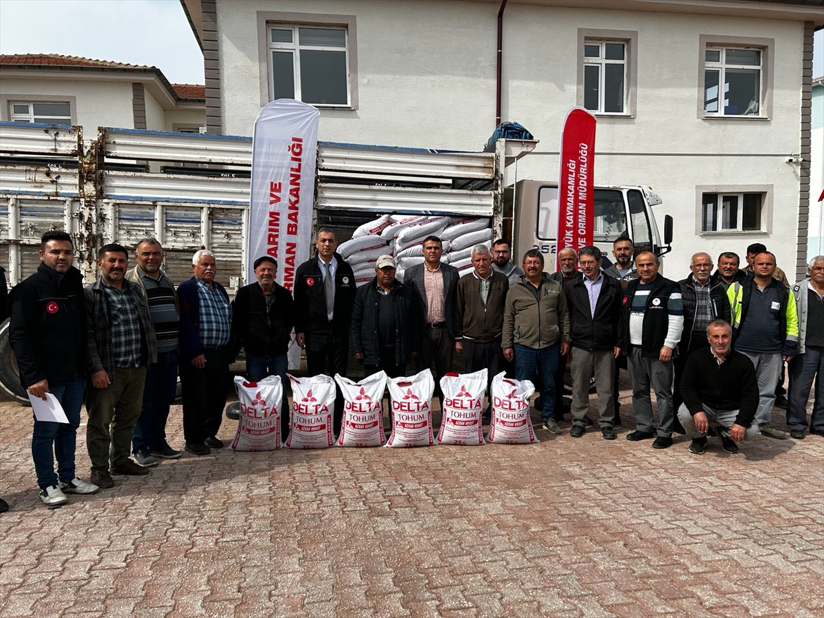 Hüyük'te üreticiye nohut dağıtıldı