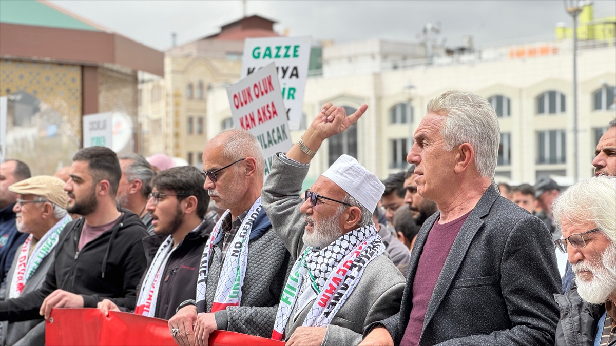 Konya'da İsrail protestosu
