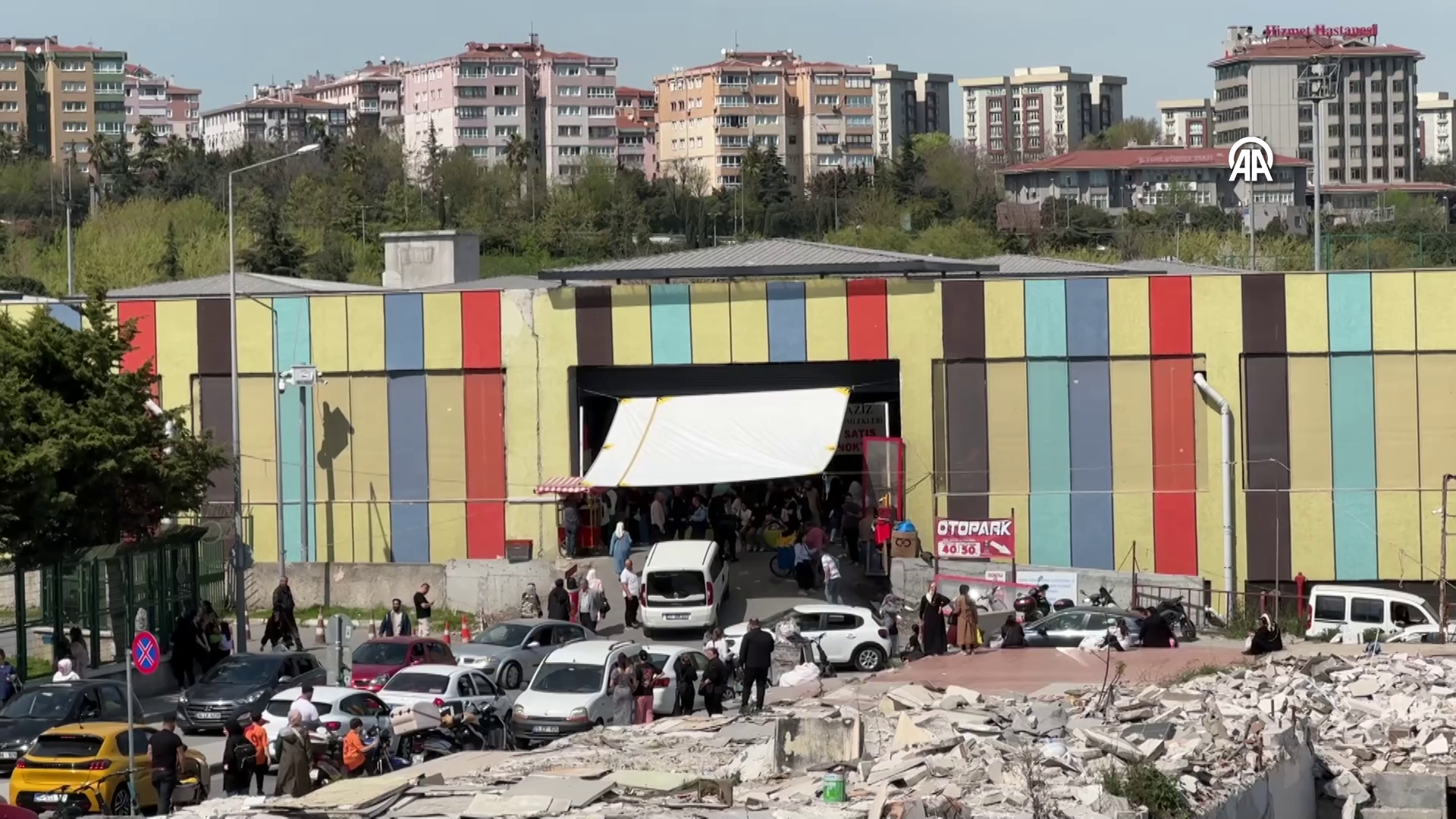Pazarda panik anları !
