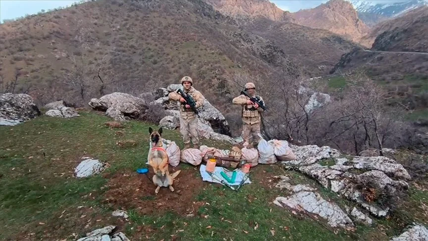 Mağara ve sığınaklar imha edildi