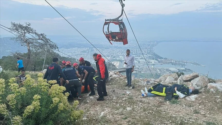 Antalya'da teleferik kazası