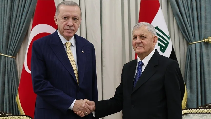 Erdoğan, Irak Cumhurbaşkanı ile bir araya geldi