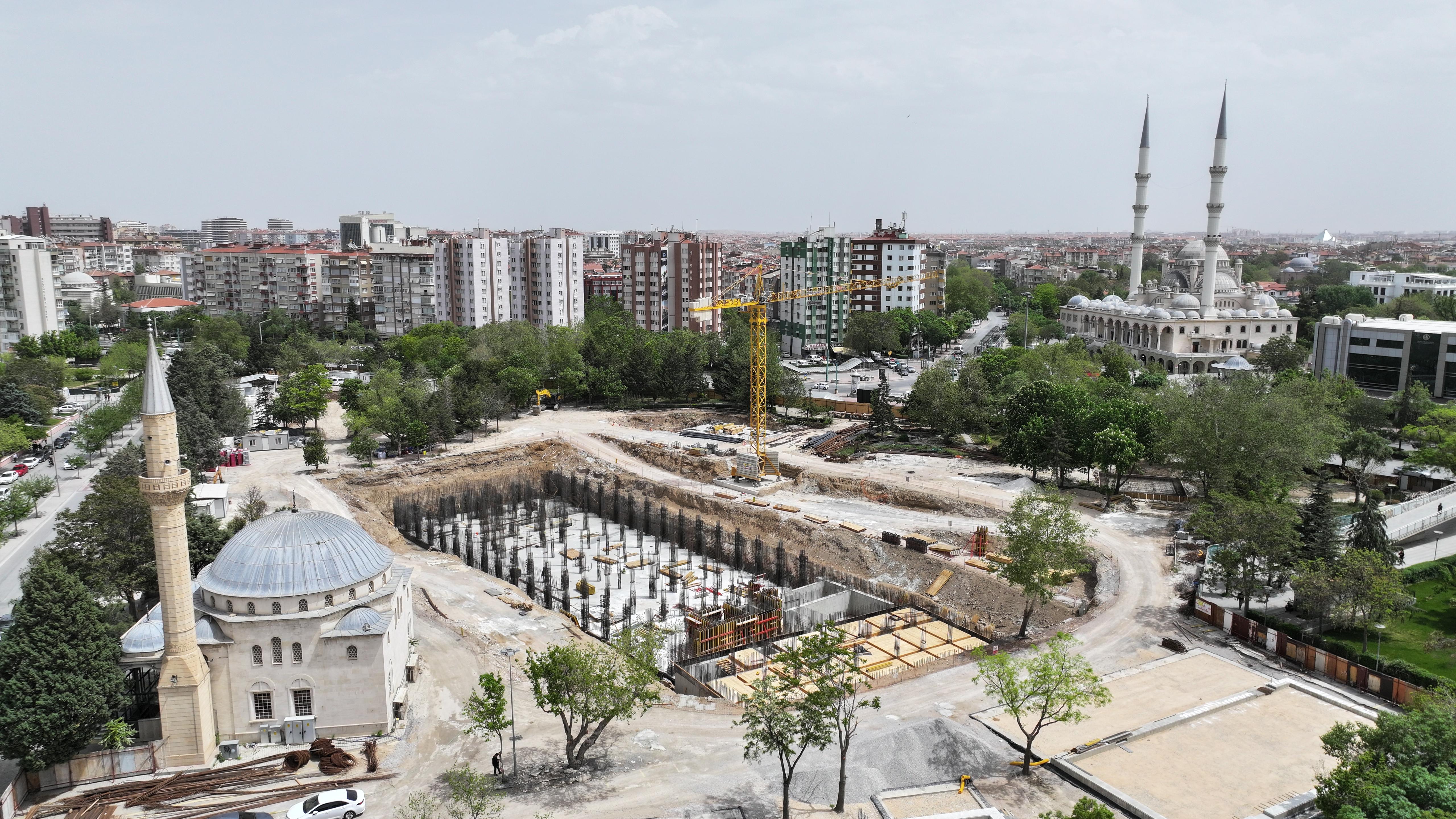 Şehir Kütüphanesi'nin yapımı sürüyor