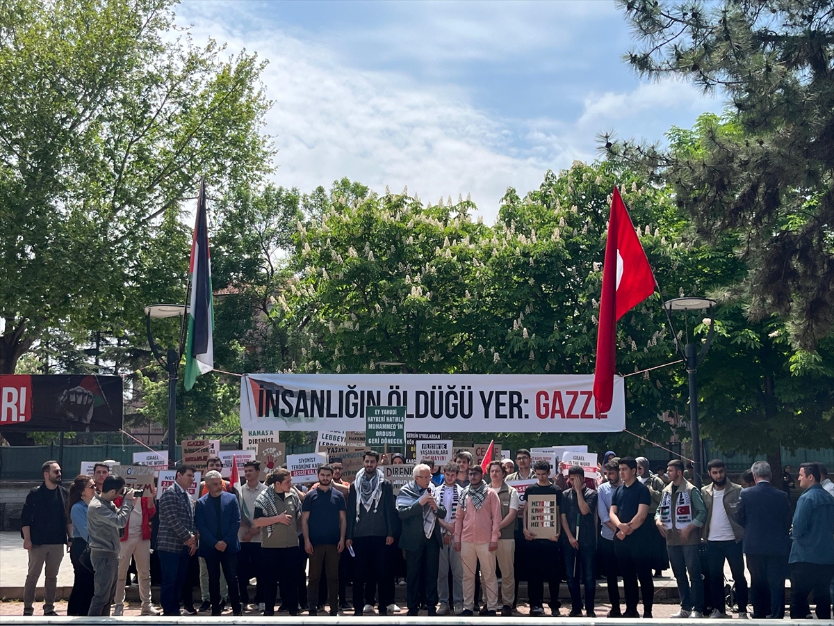 Konya'da "Kampüste Filistin Nöbeti"