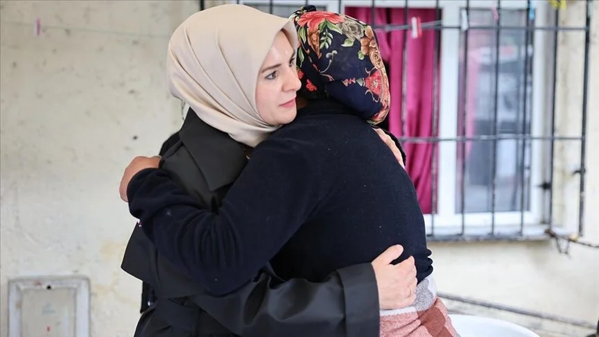 Eda Nur'un ailesine taziye ziyareti