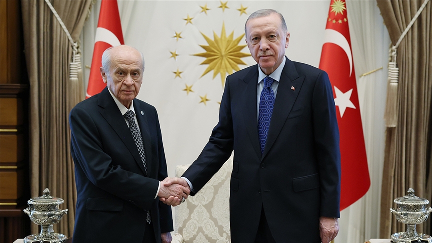 Cumhurbaşkanı Erdoğan Bahçeli ile görüştü
