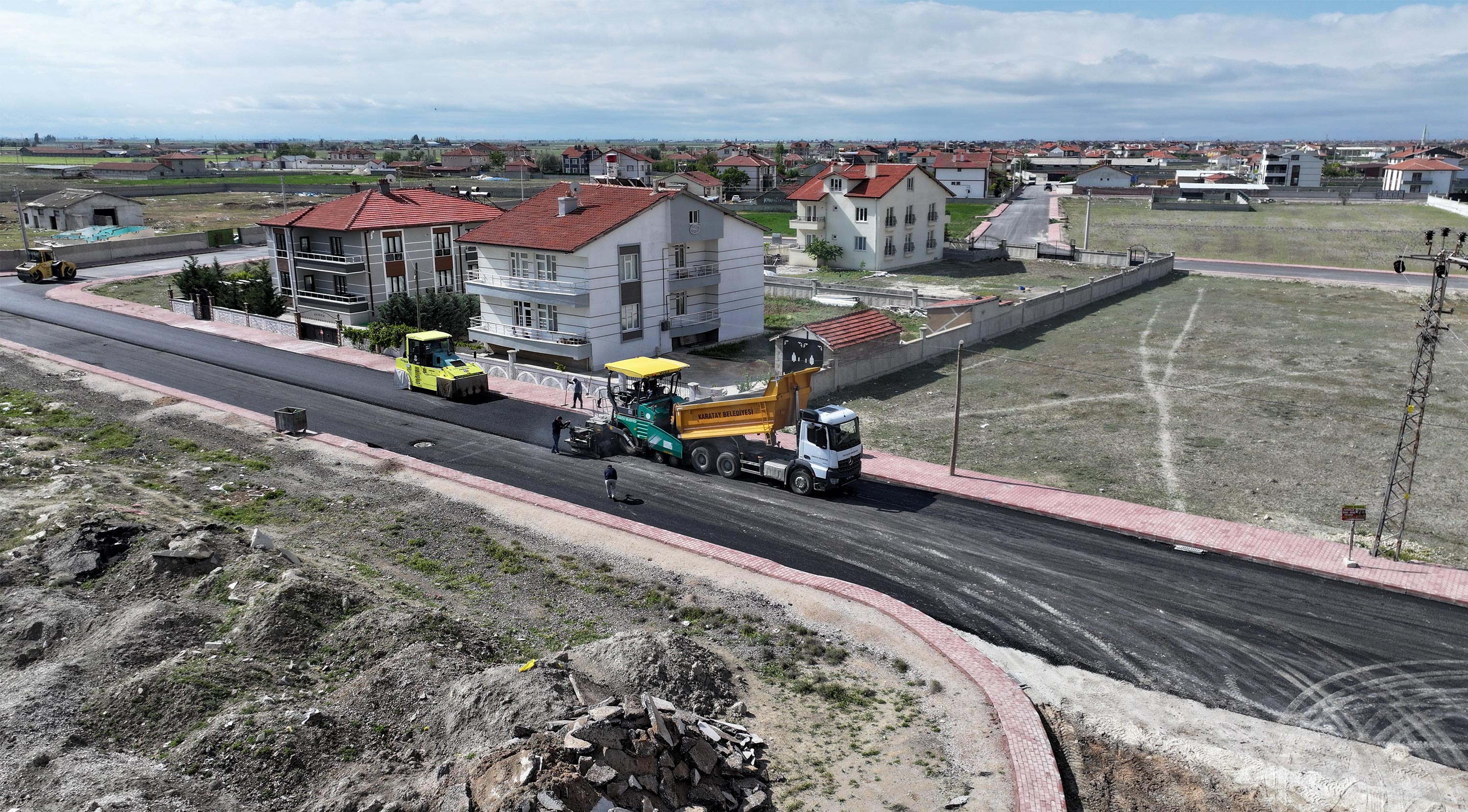 Karatay'da altyapı çalışmaları sürüyor
