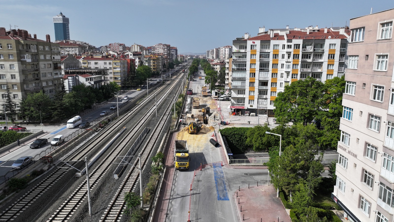 Konya'da banliyö hattı çalışmaları