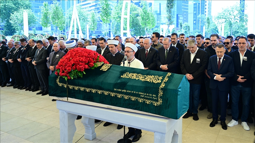Erdoğan, Özer Uçuran Çiller'in cenaze törenine katıldı