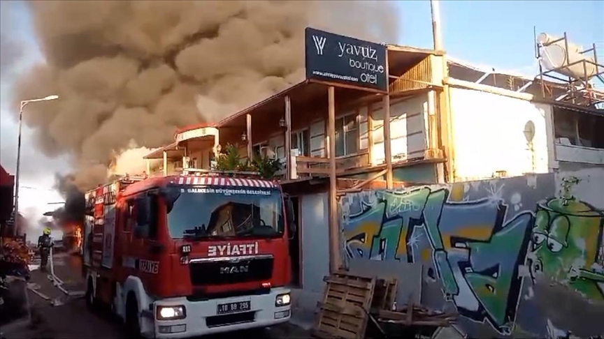 Butik otelde yangın paniği