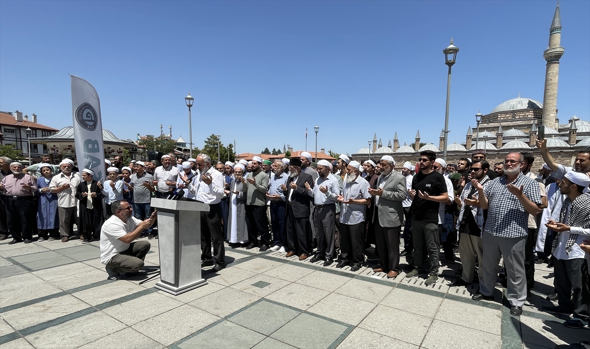 Konya'da İsrail protestosu