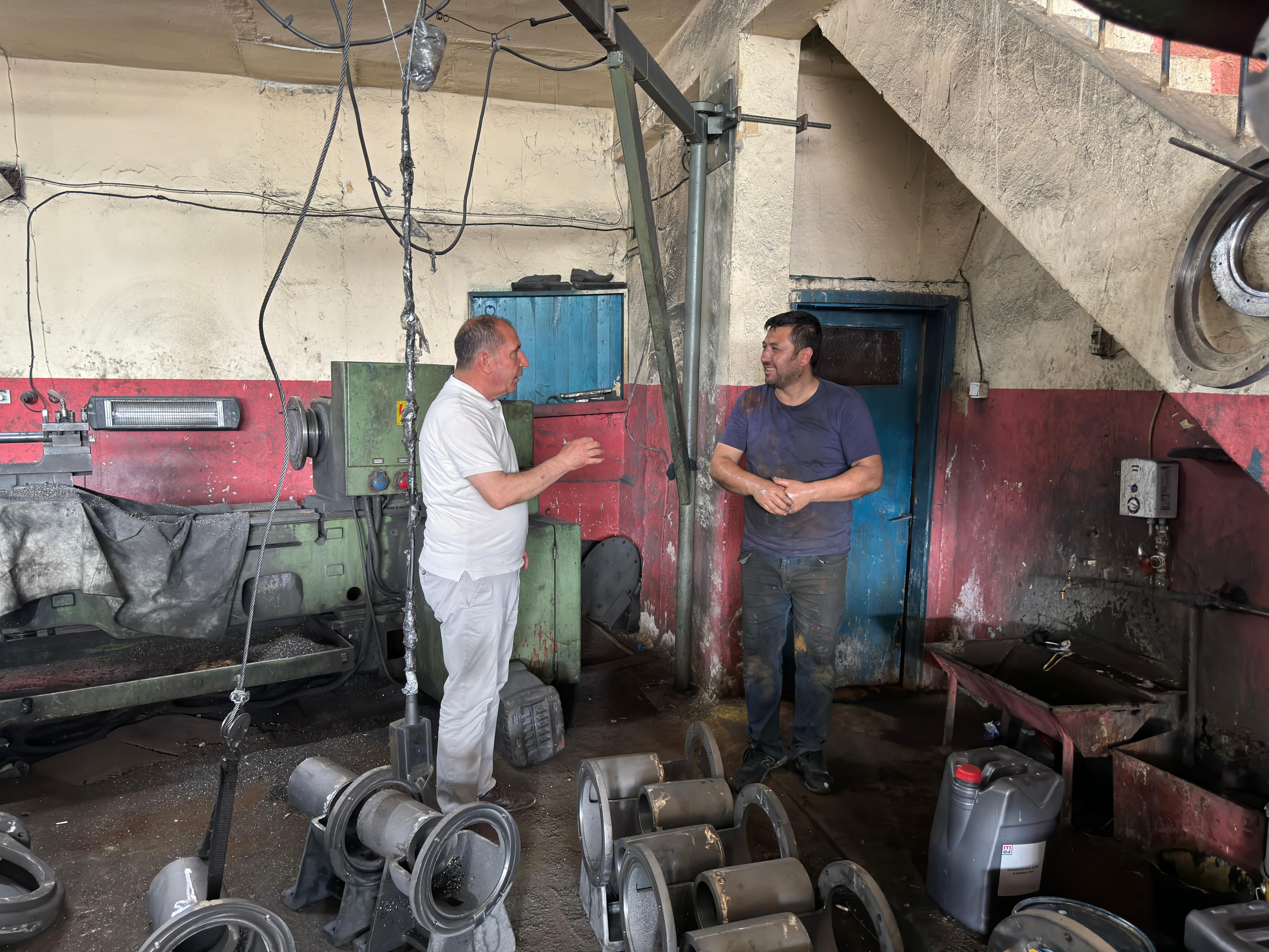 Başkan sanayi esnafını ziyaret etti