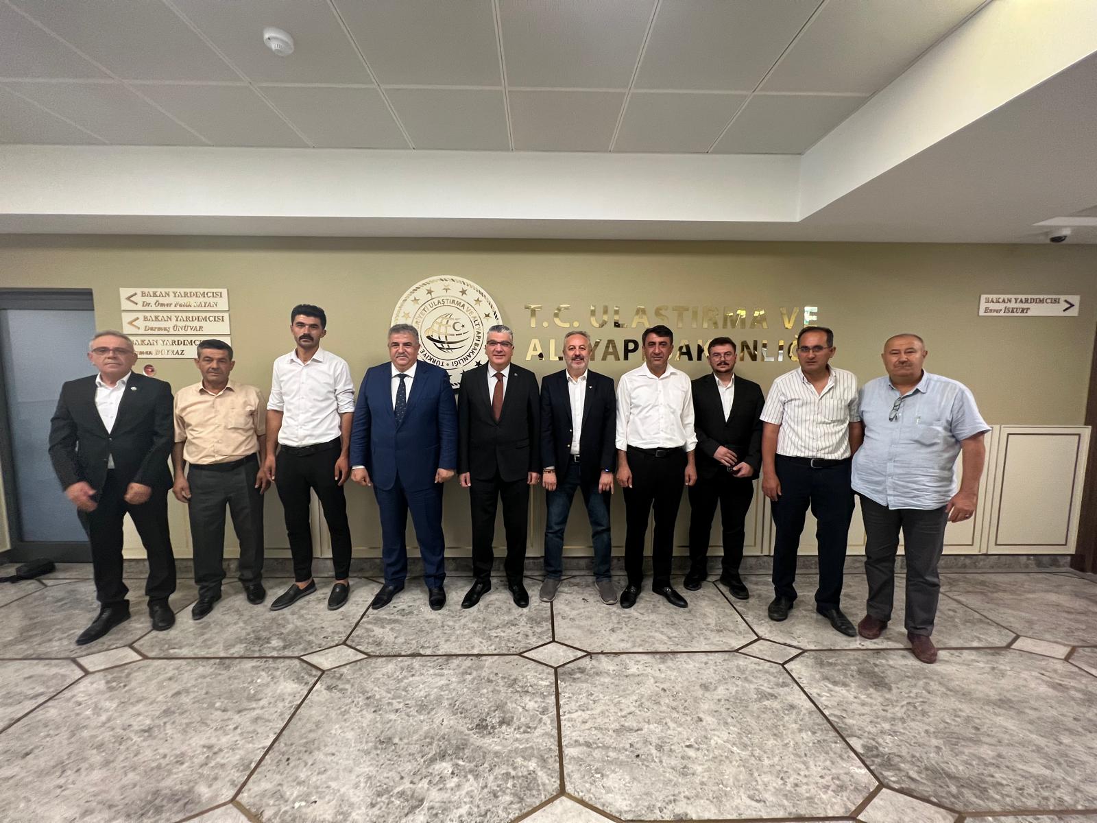 Bozkır'ın yatırımları Ankara'da konuşuldu