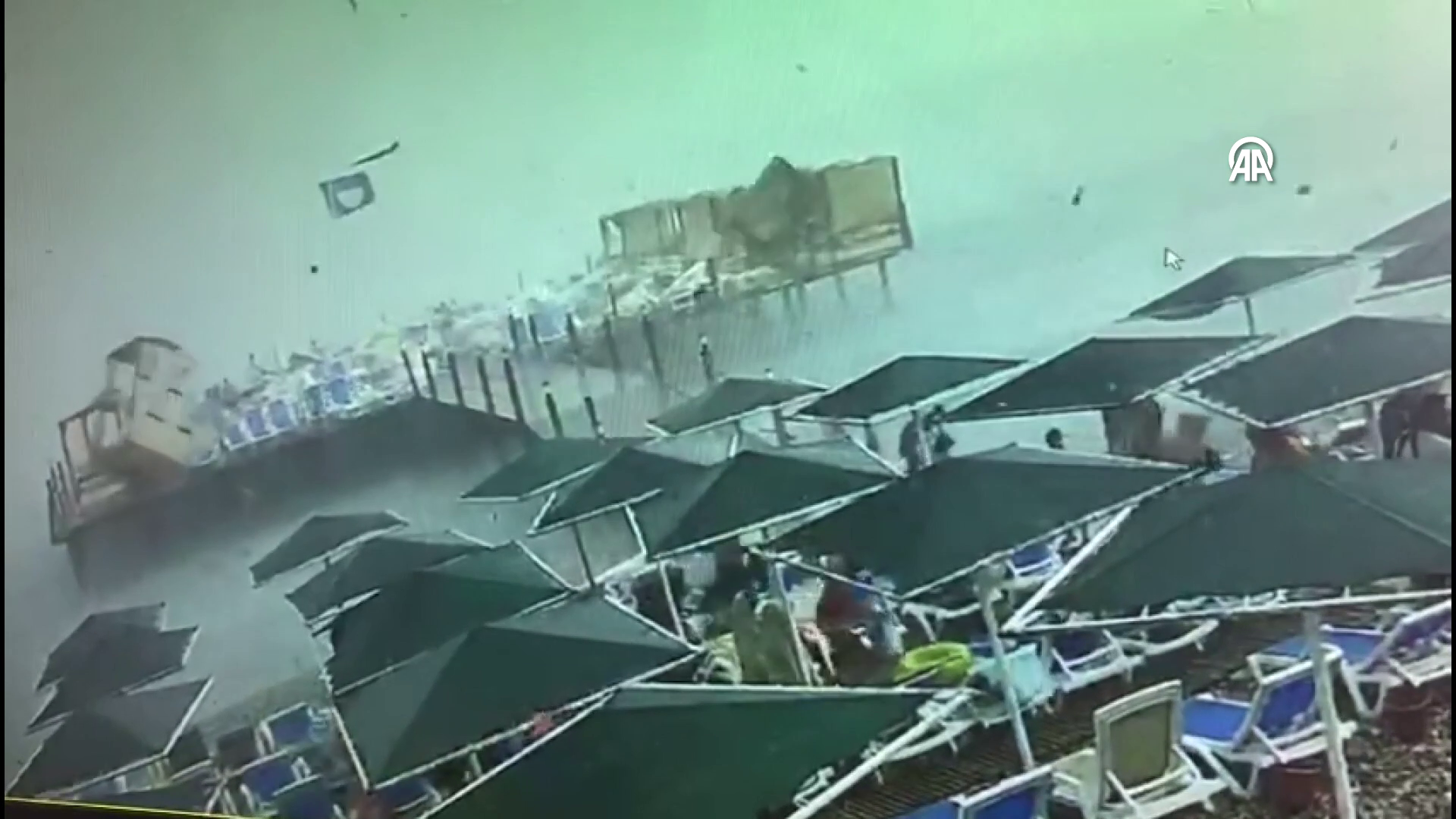 Kemer'de korku dolu anlar
