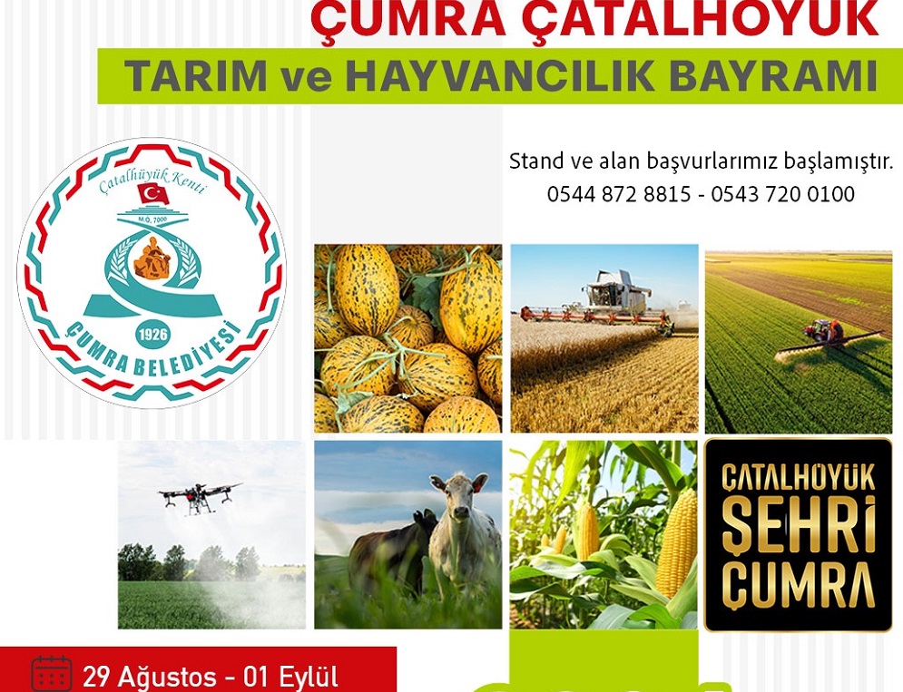 Çumra'da Tarım Bayramı düzenlenecek