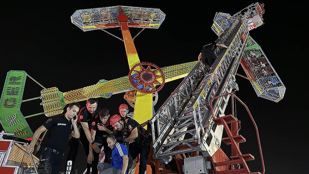 Lunaparkta korku dolu anlar!