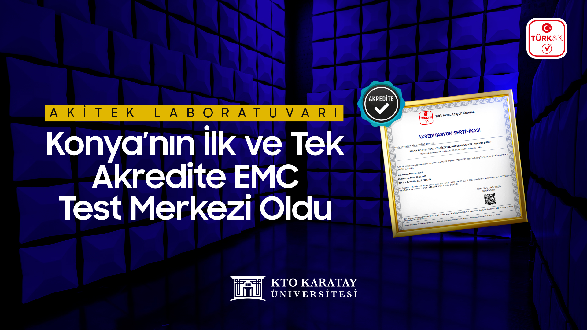 AKİTEK Konya'da ilk ve tek oldu