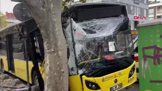 İETT otobüsü kaza yaptı: 7 yaralı